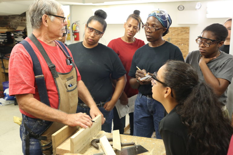 Pre-apprentice training funded through Build it Back at Nontraditional Employment for Women.