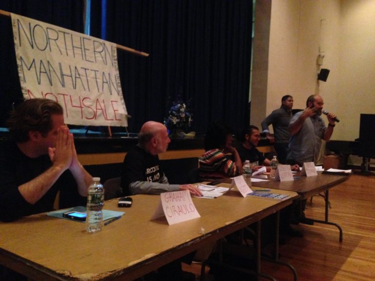 El domingo, la coalición Northern Manhattan Is Not for Sale, que agrupa a residentes locales y grupos comunitarios como el Centro Altagracia de Fe y Justicia y a organizaciones como el Metropolitan Council on Housing and Faith in New York (