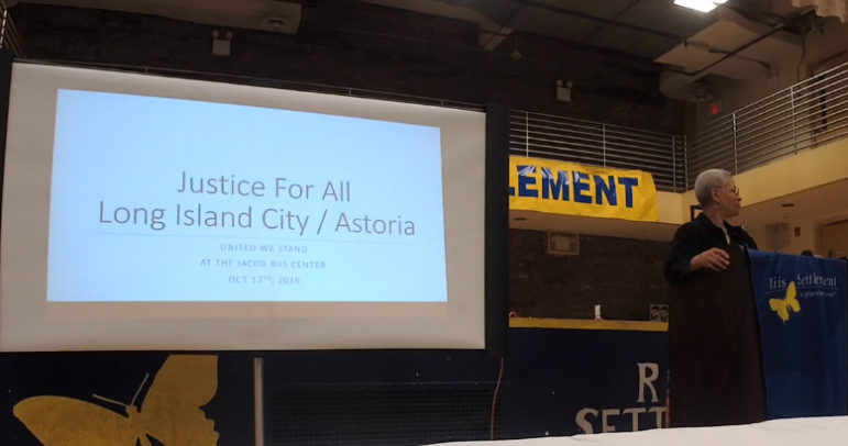 The meeting aimed to establish some principles that community groups plan to fight for when a rezoning plan is actually proposed.