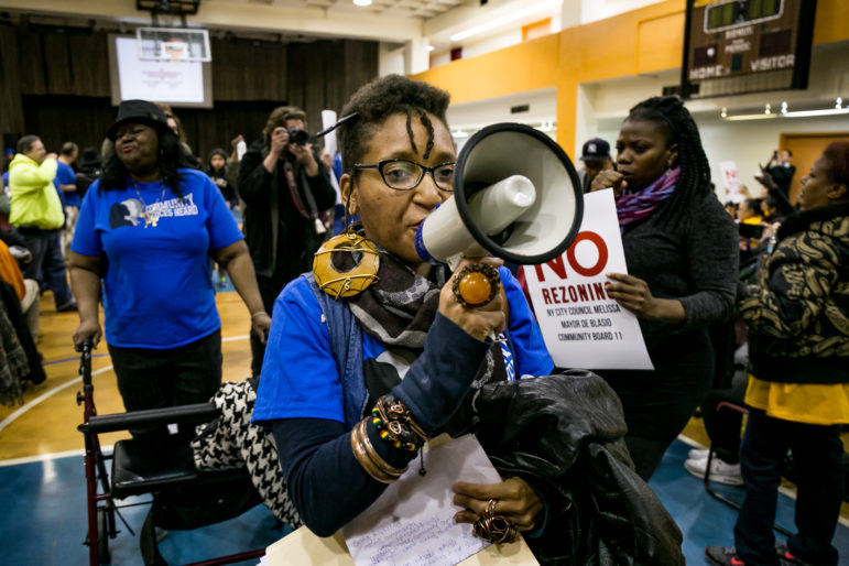 Robyn, a leader of Community Voices Heard, leads the call for more deeply affordable housing.