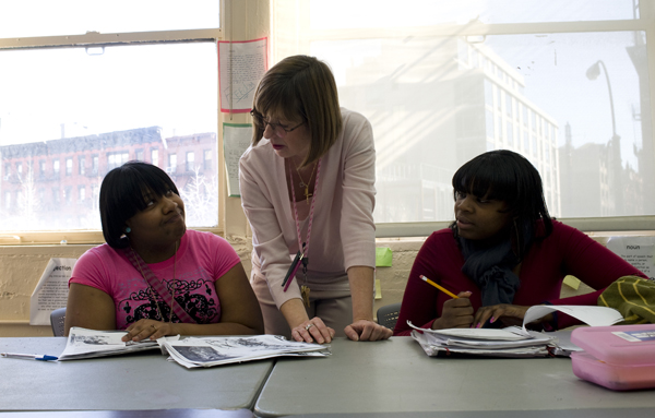 Caniyah Robinson, left, and her best friend Tiffany Tobin are working toward GEDs. They're in the ranks of 