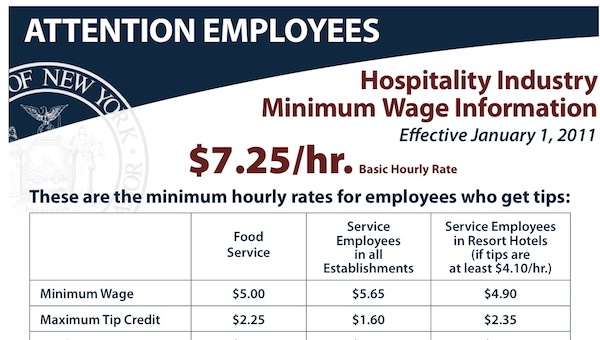 C says this poster, which employers are required to display, is prominently posted and routinely ignored at her place of work.