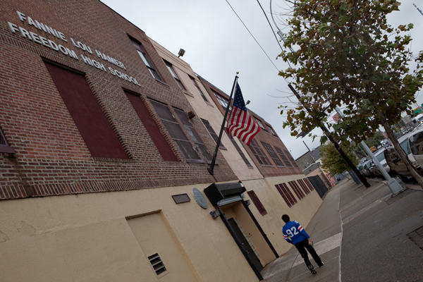 Bloomberg's promise for two city-backed programs was separate from the Obama administration's initiative to launch such programs around the country. One unsuccessful applicant was the Children's Aid Society's, which covered 60 blocks in Morrisania and included plans to improve Fannie Lou Hamer High School.