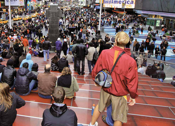 New pedestrian access to key crossroads like Times Square is a Bloomberg-era twist of an old idea. Mayor Lindsay wanted to close Madison Avenue in Midtown to cars, but the idea was defeated.