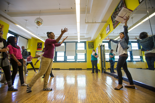 In spring 2013, students at Ron Brown Academy practiced for a performance of “Willie Wonka and the Chocolate Factory.”