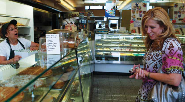 A customer chooses at Your Bakery, an institution on 86th Street.