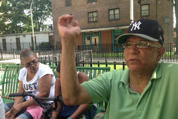 Oscar Cruz, a resident at the Webster Morrisania Houses in the South Bronx, says his apartment is filled with mold and four of the five family members who live there have respiratory problems.