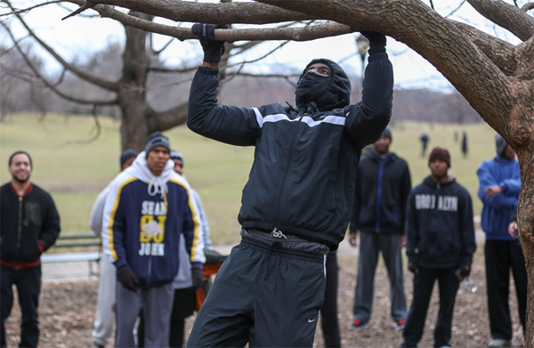 In January 2013, the Vulcan Society ran a training session for FDNY applicants at Prospect Park.