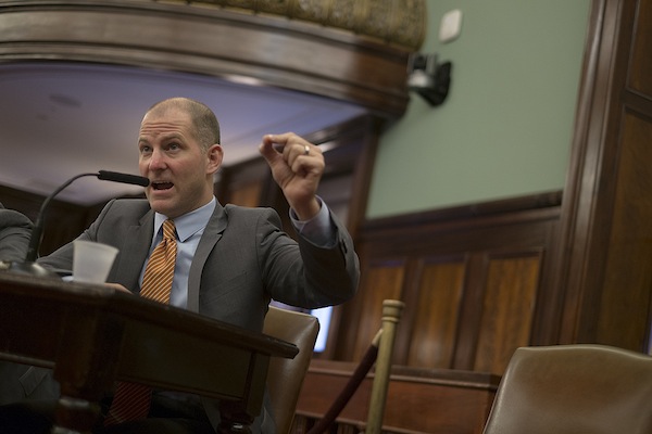 Deputy Mayor Cas Holloway, seen here testifying more recently, revealed the results of a 2011 disparity study in written submissions to the Council in 2012.