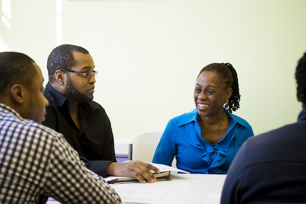 The first lady seen visiting the offices of the Obsorne Association earlier this week.