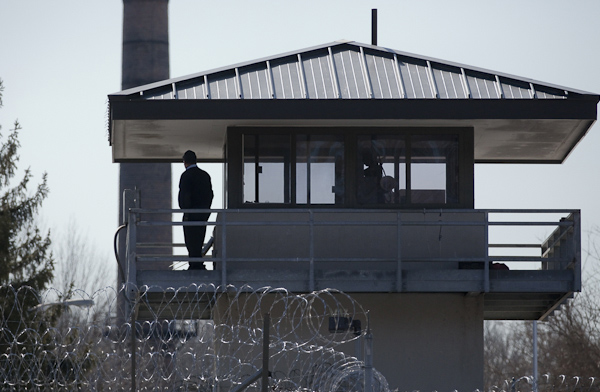 The guard tower at Bedford Hills Correctional Facility.