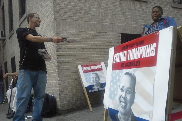 Julio Martinez, his mother and aunt all worked on primary day passing out flyers in the Bronx.