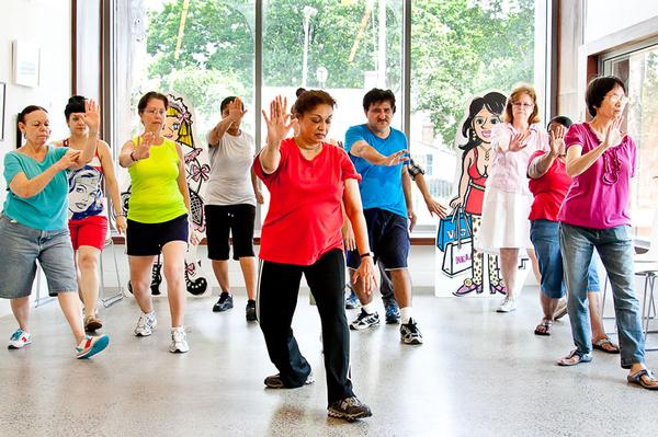 Primwatee Maharaj Groover Teaching Tai Chi at the Poe Park Visitor Center in the Bronx, July 19, 2013.