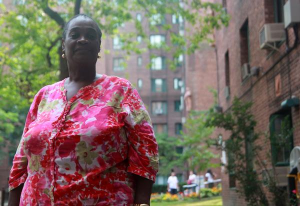 Ursuline Prevost, a 72-year-old voter who had walked to her previous voting station at Metropolitan and McGraw before learning that the polling station had been moved.