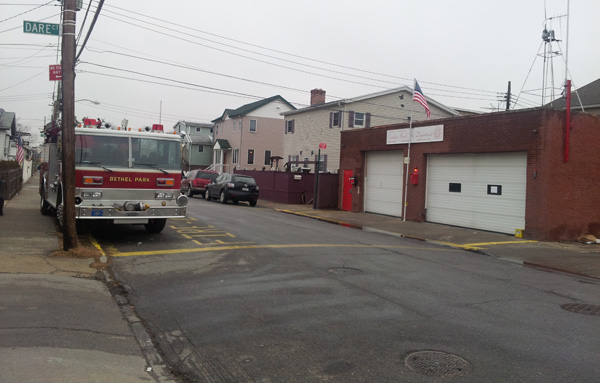 The volunteer fire department in Gerritsen Beach has been a center for relief activity since the storm.