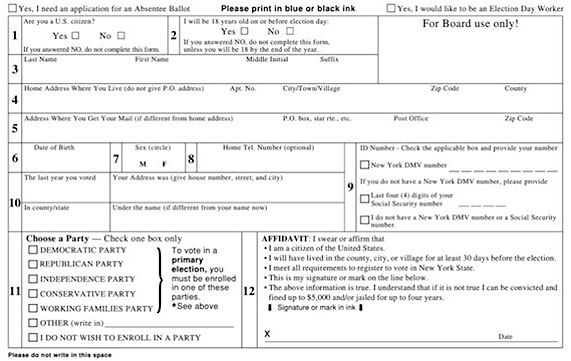 City Limits visited 15 random sites at different city agencies in all five boroughs, and found that just eight of them readily offered voter registration forms.