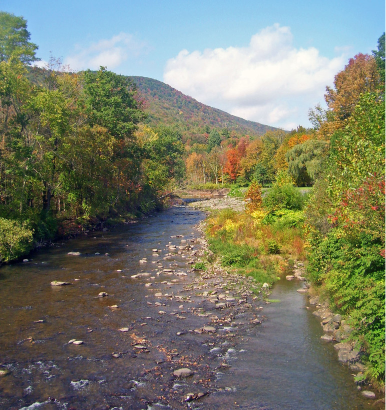 Esopus Creek. ground zero for tensions over how DEP deals with turbid Catskills water.