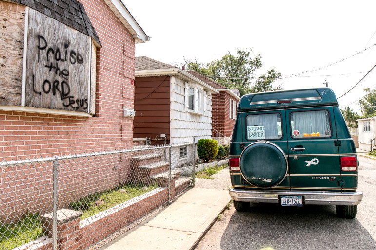 A property in Oakwood Beach, one of the few areas where a post-Sandy policy of retreat has been executed in the New York City area.