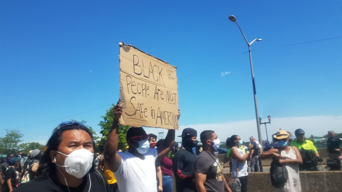 Harlem rally sign