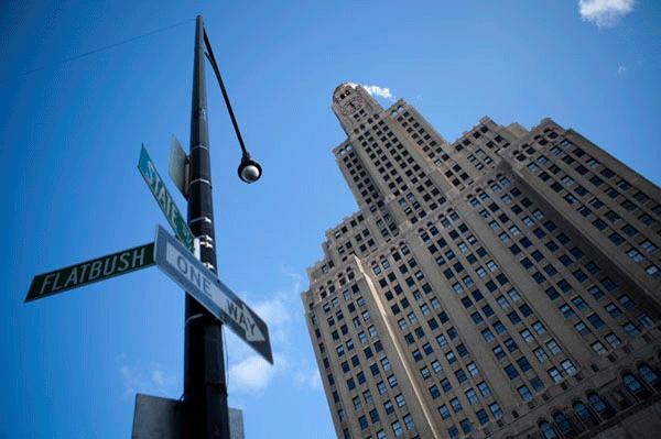 The Williamsburgh Savings Bank building, now One Hanson Place, links the borough's storied past to the more affluent side of its present.