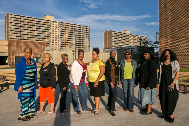 Members of the Linden Plaza Tenants Association.