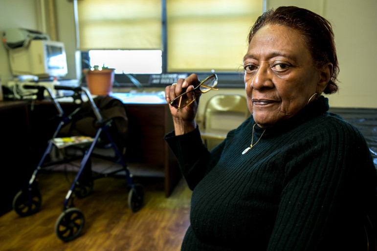 Ada Thomas, the Reid Houses Tenant Association president, struggles to get tenants to show up for TA meetings.