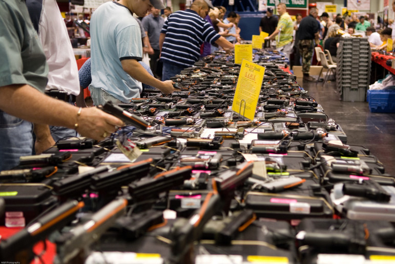 A gun show in Houston, 2007.