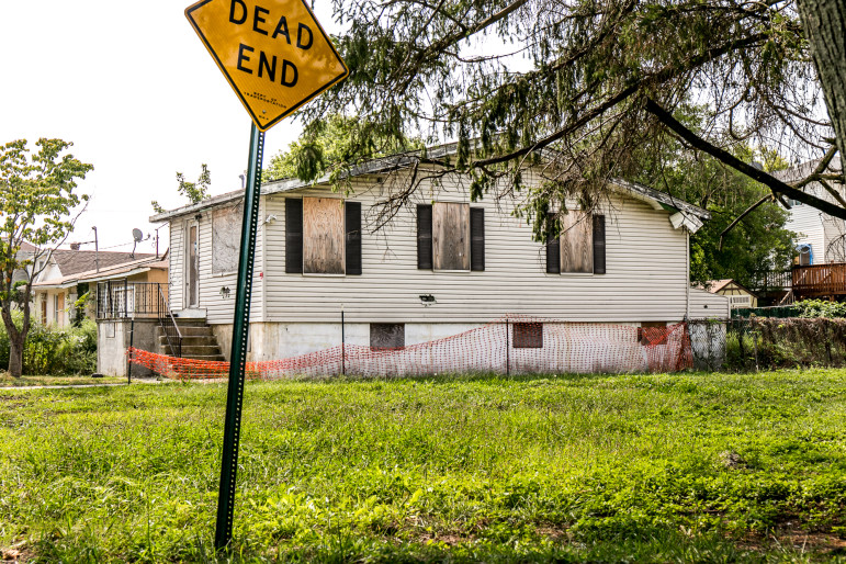 A home in the buyout area in Graham Beach, Staten Island.