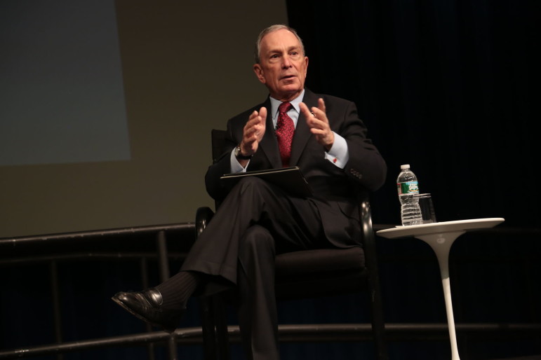 The then-mayor at a transportation conference in 2013.