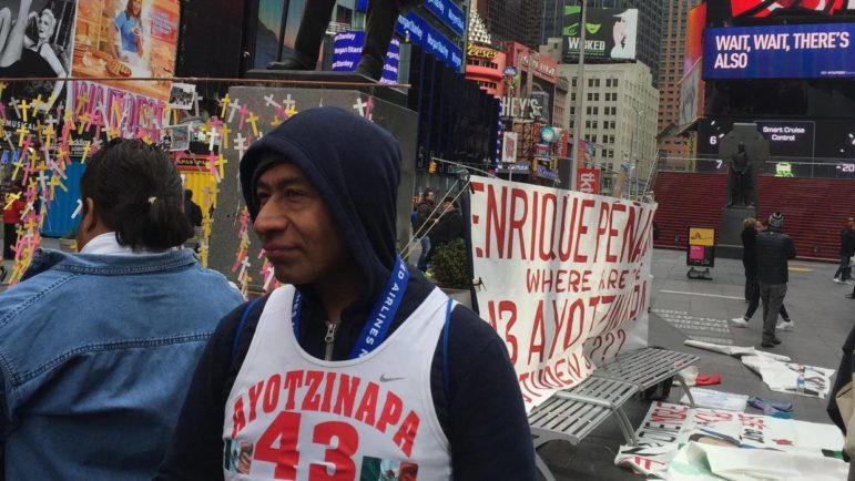 Antonio Tizapa, father of Jorge Antonio Tizapa Legideño, one of 43 teachers' college students who disappeared in Mexico almost two years ago after being detained by local police.