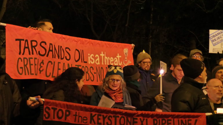 Protesters against the Keystone Pipeline, which looked liked environmental madness to some and a job-creation machine to others.