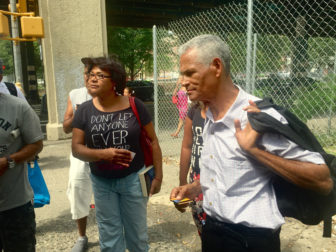 Leonardo Barrera, 69, gets on a Bx12 bus, his first time ever on New York City bus since he immigrated from the Dominican Republic two weeks earlier.