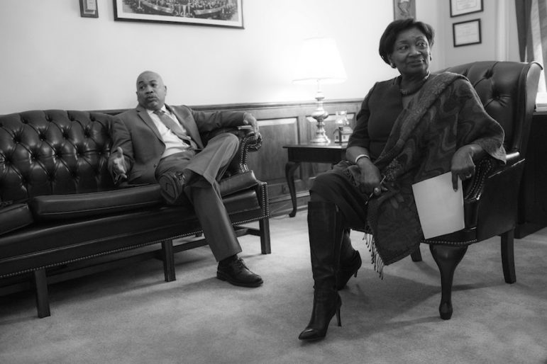 Assembly Speaker Carl Heastie and Senate Majority Leader Andrea Stewart-Cousins