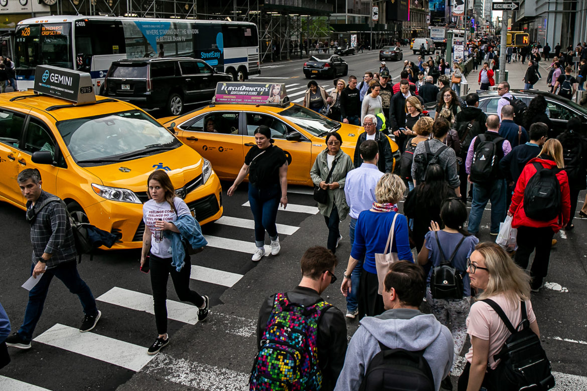 42nd Street and 6th Avenues in Manhattan.