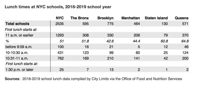 DOE lunch data