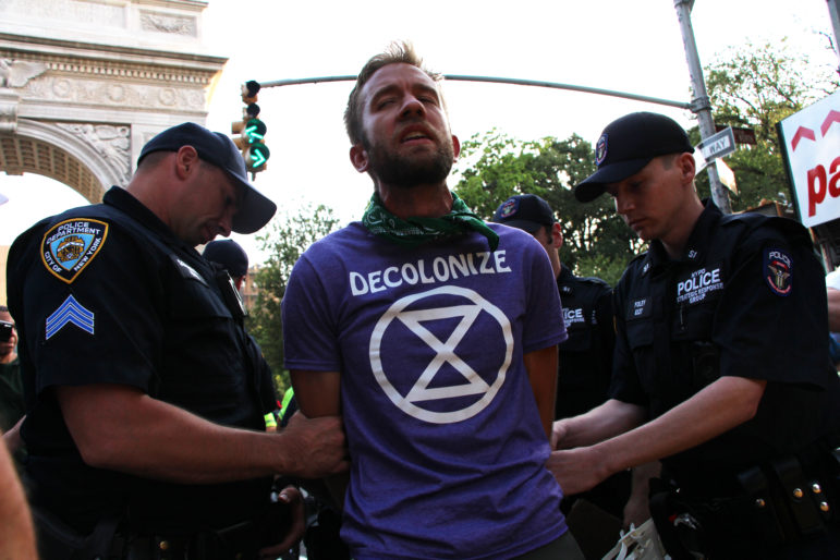 Bike protest arrest