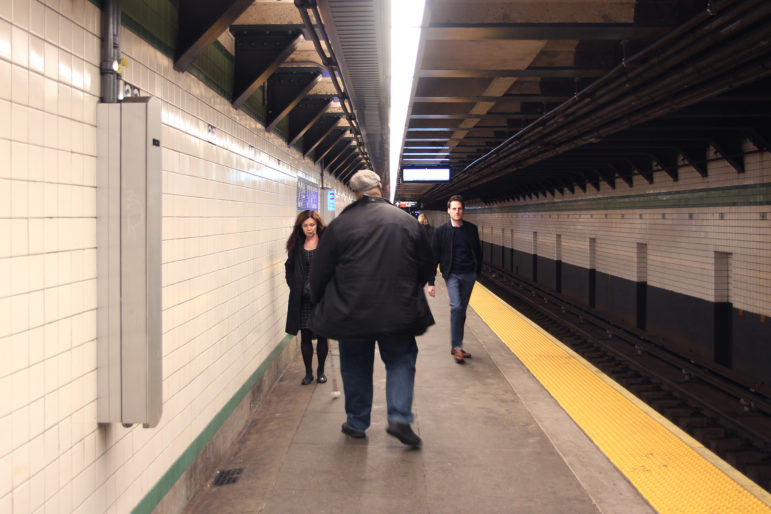 Victor Andrews on the subway