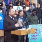 Council homeless report unveiled Corey Johnson Steve Levin