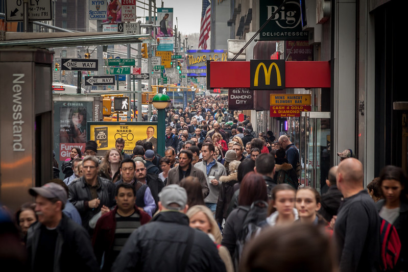 nyc crowds