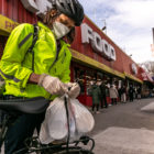 Mutual aid rider in the Bronx