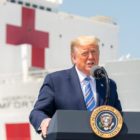 Trump and USNS Comfort