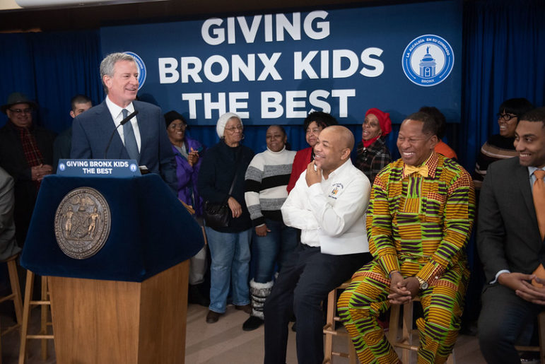 de Blasio Bronx Youth