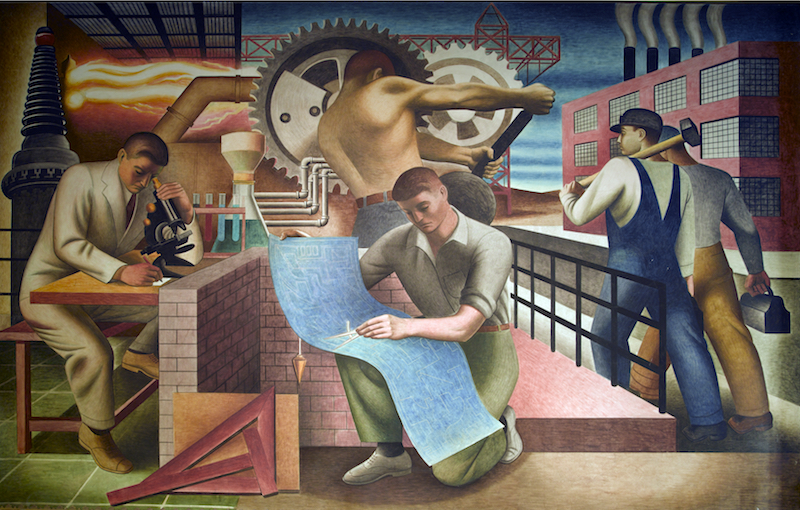 WPA mural