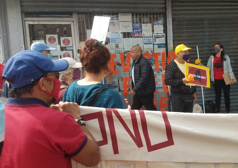 Carl Heastie at protest