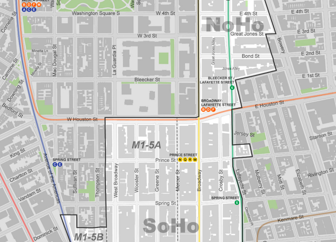 soho noho map