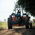 farmer on tractor