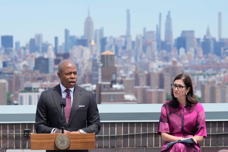 Mayor Eric Adams and Chief Housing Officer Jessica Katz