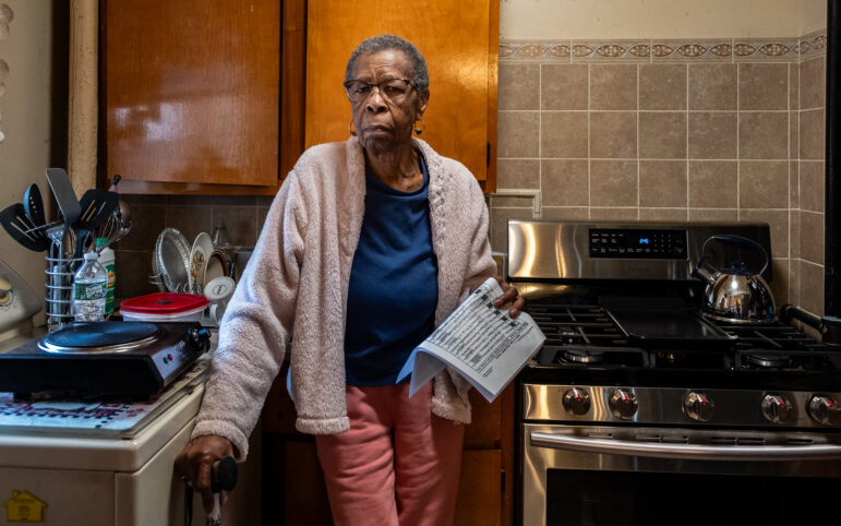 Red Hook tenant Agnes Winn in her kitchen 